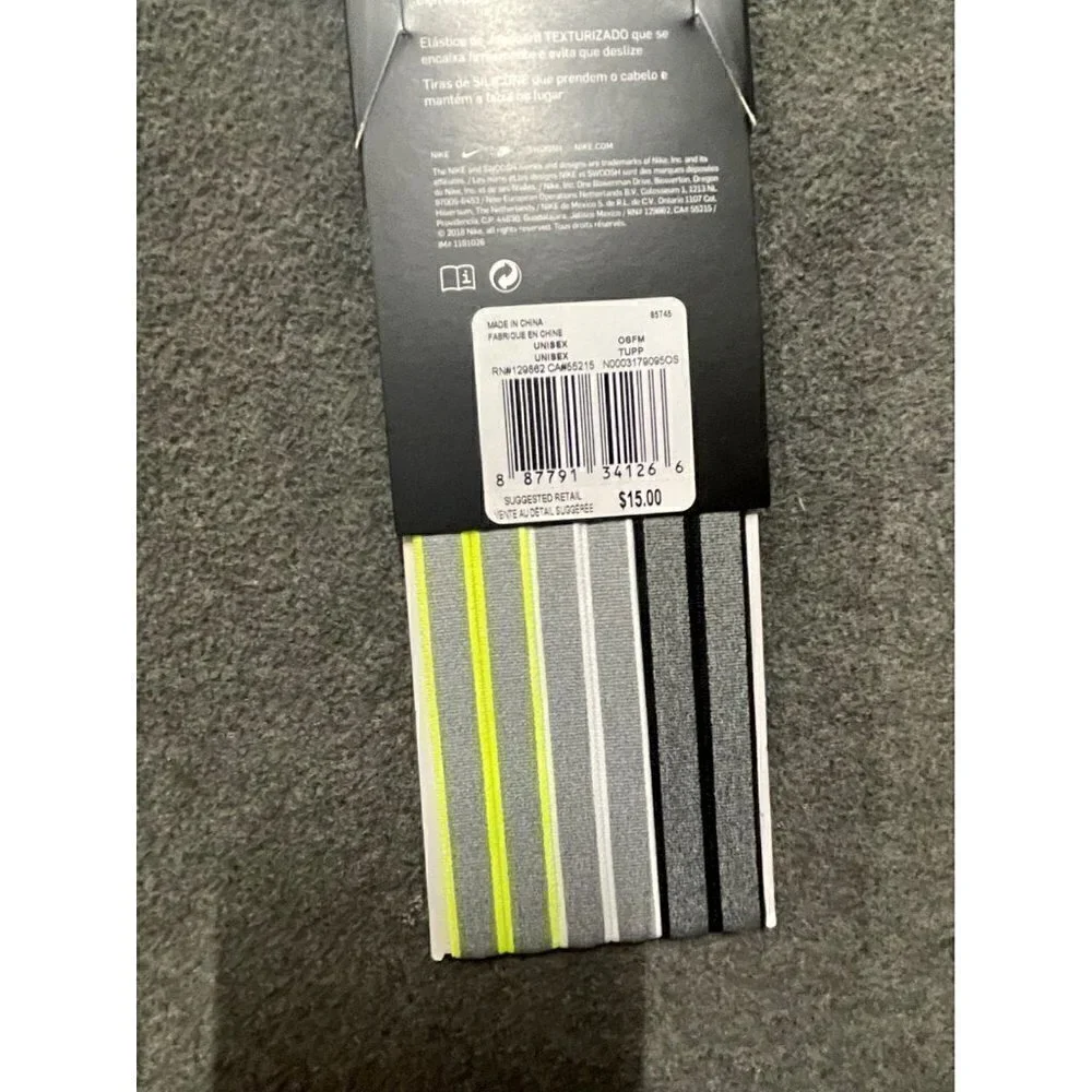 𝅺nike Jacquard Hairbands‎ 6 pack